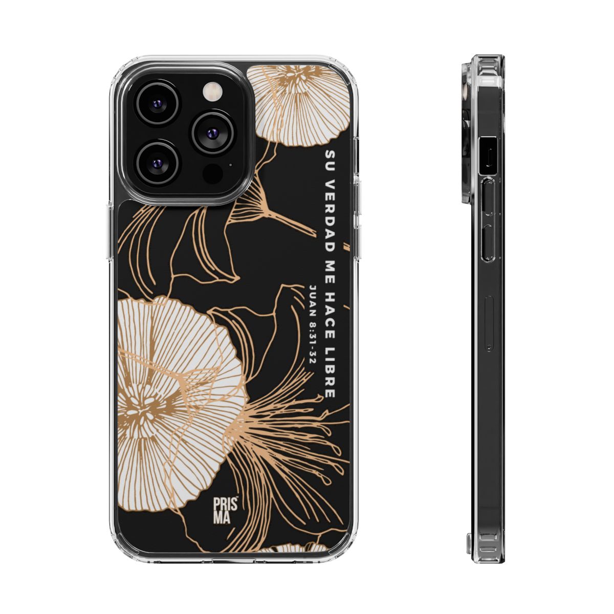 Su verdad me hace libre | Clear Phone Cases